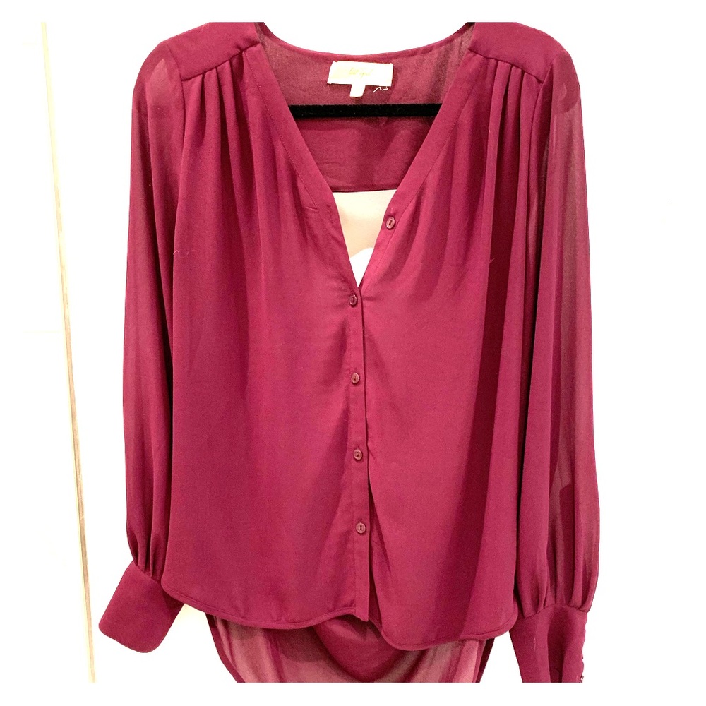 Plum colored blouse